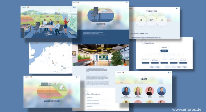 Vielleicht schöner als perfekt: die neue Website von enpros consulting