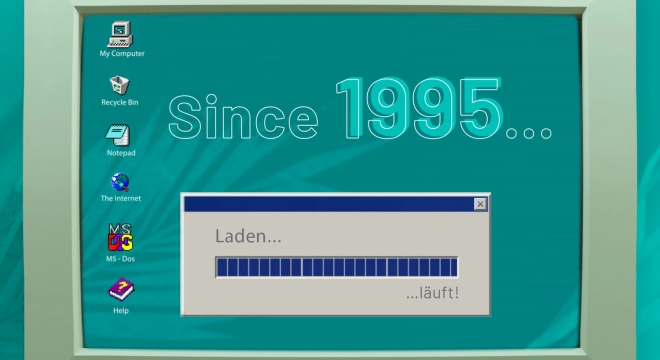 Since 1995: Ein kleines Video feiert unser 30-jähriges Jubiläum