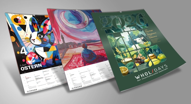wholidays 2026, die zwölfte Ausgabe des interkulturellen Kalenders – jetzt auch als „Fürth-Edition“