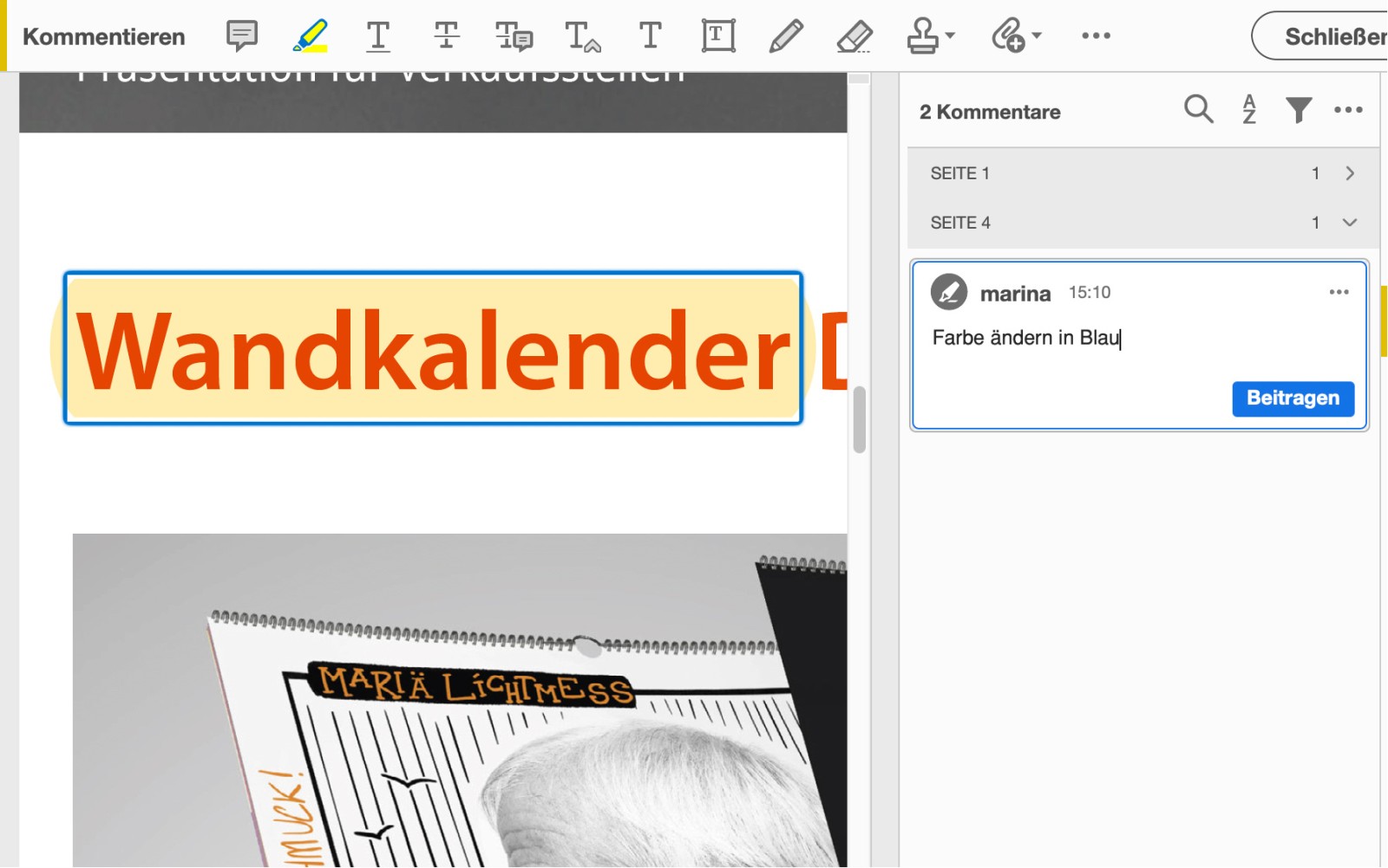 Text hervorheben Text hervorheben