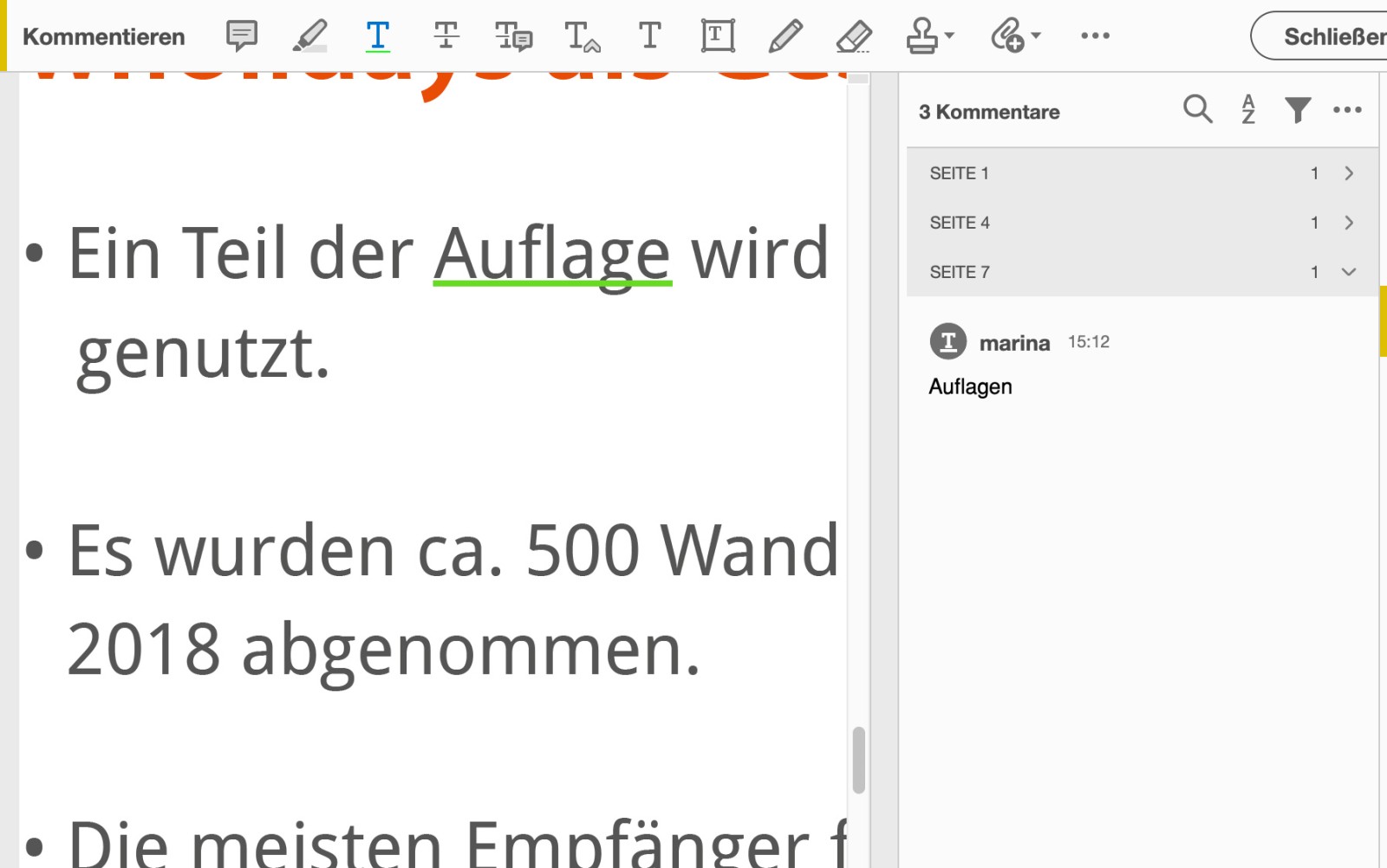 Text unterstreichen Text unterstreichen