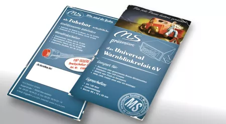 Flyer aus vergangener Zeit