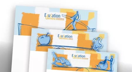 KeyVisual und Illustrationen zu "EduKation Demenz"