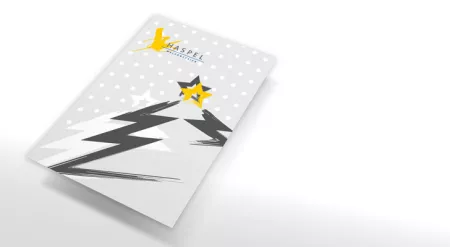 Weihnachtsgruß im Pinsel-Stil