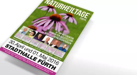 Werbematerialien für die Naturheiltage Fürth 2016