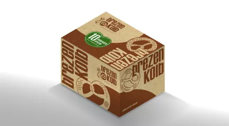 Verpackungskarton für 10 Tiefkühlbrezen