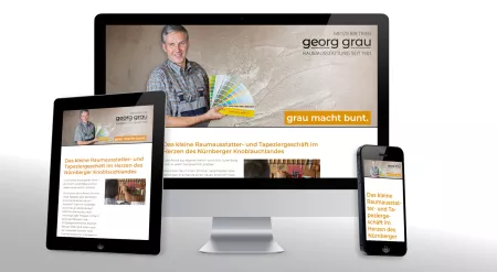 Onepager für den ältesten Raumausstatter Nürnbergs