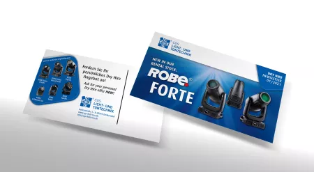 Monatliche Mailings zu Angeboten in der Event-Technik