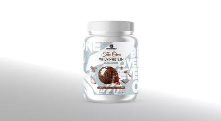 Etiketten mit Glanz-Effekt für das Protein-Pulver „The Over“