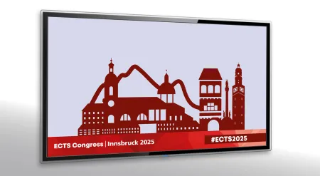 Displays und Printmedien zum Kon­gress ECTS in Innsbruck