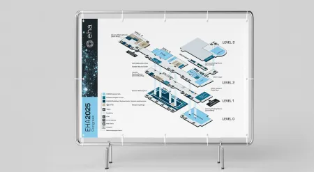 Floorplan für den Hä­ma­tologie-Kon­gress EHA 2025 in Mailand