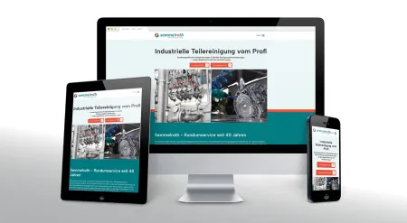 Internet­auftritt mit unge­teil­tem Fokus auf die Kern­marke