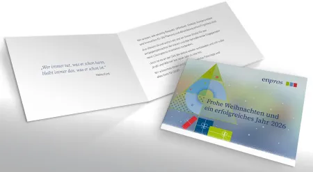 Stilisierter Christ­baum für gedruckte und digitale Grüße