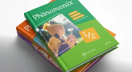 Coverdesign für die neue Schul­buch­reihe „Phänomenix“