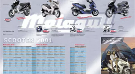 Prospekt-Plakat „Scooter 2001“