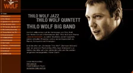 Internetauftritt Thilo Wolf Jazz mit Content Management System