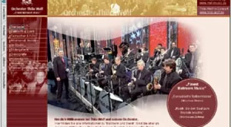 Webauftritt Orchester Thilo Wolf und die Thilo Wolf Big Band mit Content Management System