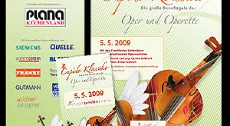 Programmheft, Plakate, Banner, u.v.m. zur Gala am 5.5.2009