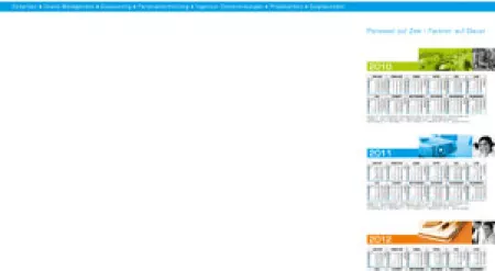 Schreibtischunterlage mit 3-Jahres-Kalendarium