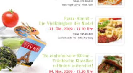 Programm-Flyer zu "Kunst Küche Kultur"