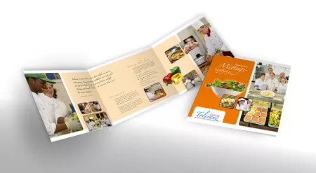 Broschüren der Tochtergesellschaft &quot;Toleranz Catering&quot;