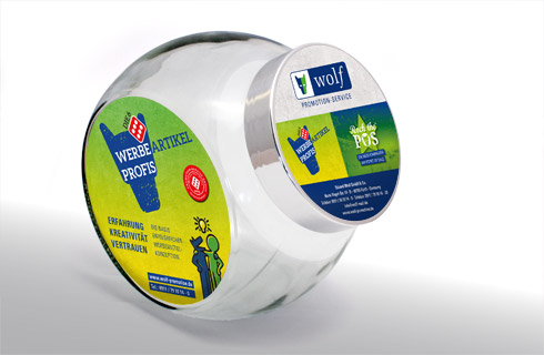 Bonbonglas als Kundengeschenk … Bonbonglas als Kundengeschenk …