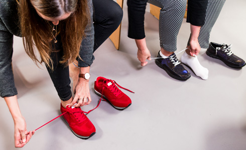 Fitting der newfs-Schuhe bei Wildner+Designer