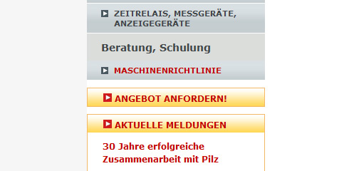 Alt: Viele Layout-Elemente mit unterschiedlicher Gestaltung sind stark gedrängt positioniert. Zusammen mit dem „Glossy Design“ wirkt der Bereich relativ unruhig. Alt: Viele Layout-Elemente mit unterschiedlicher Gestaltung sind stark gedrängt positioniert. Zusammen mit dem „Glossy Design“ wirkt der Bereich relativ unruhig.