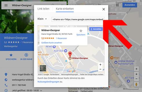 Schritt 3: Hier wiederum kann man die Größe definieren und anschließend den sogenannten Iframe-Tag in den HTML-Code seiner Website integrieren. Schritt 3: Hier wiederum kann man die Größe definieren und anschließend den sogenannten Iframe-Tag in den HTML-Code seiner Website integrieren.
