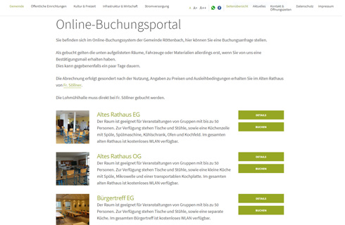 Online-Buchungsportal