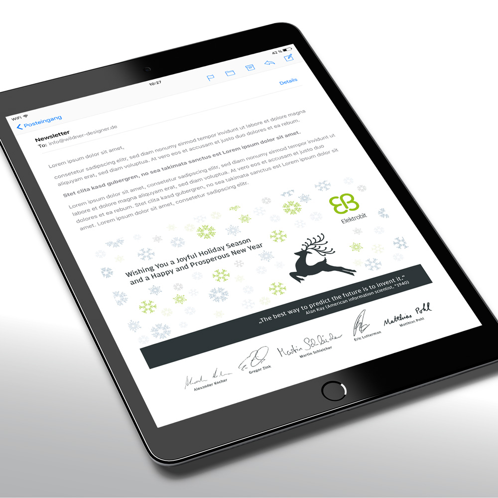 Blog Professionell gestaltete Banner, Header und Nachrichten in der E
