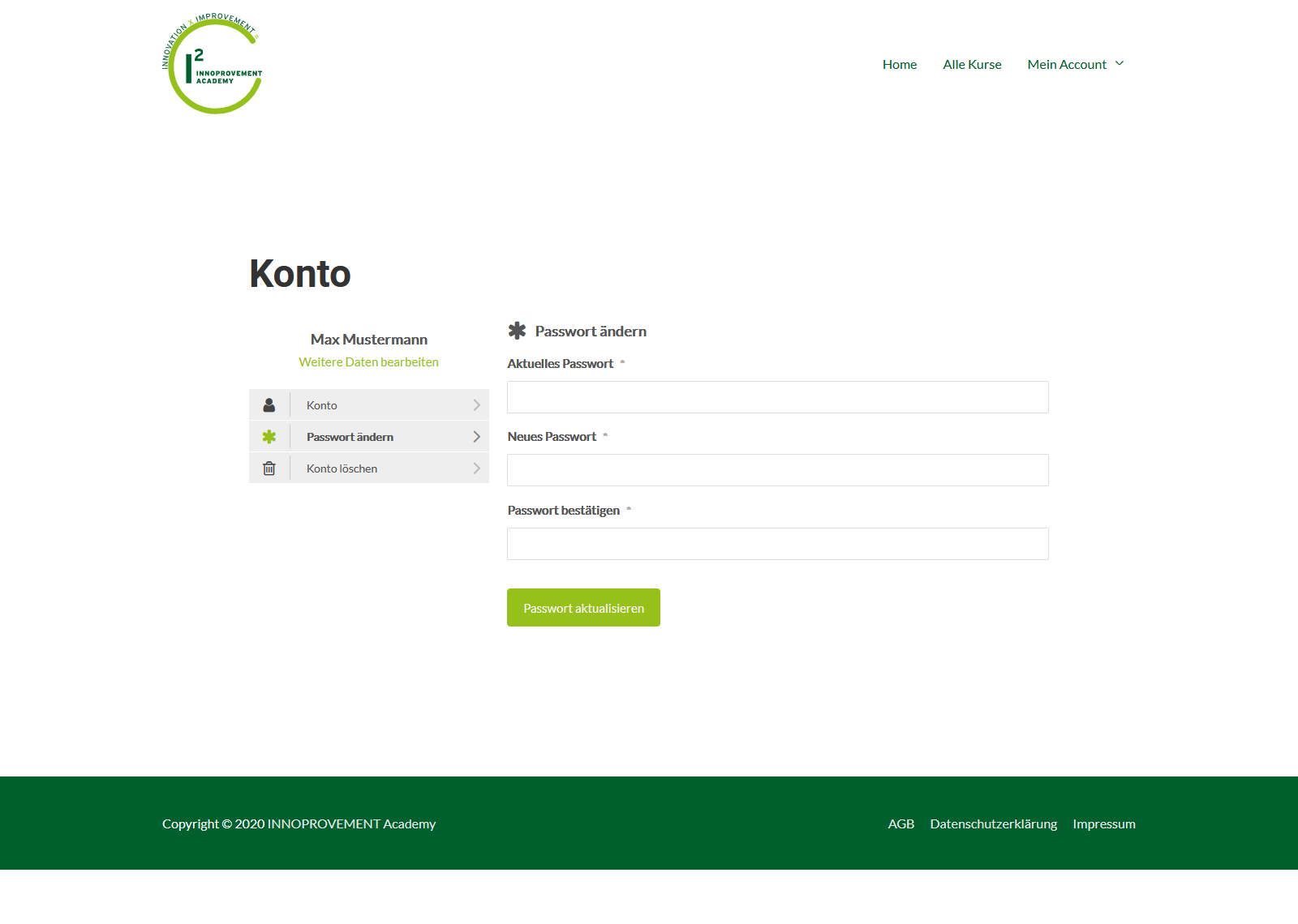 Eigenständige Account-Verwaltung, beispielsweise zum Anpassen von Rechnungs- oder Login-Daten Eigenständige Account-Verwaltung, beispielsweise zum Anpassen von Rechnungs- oder Login-Daten