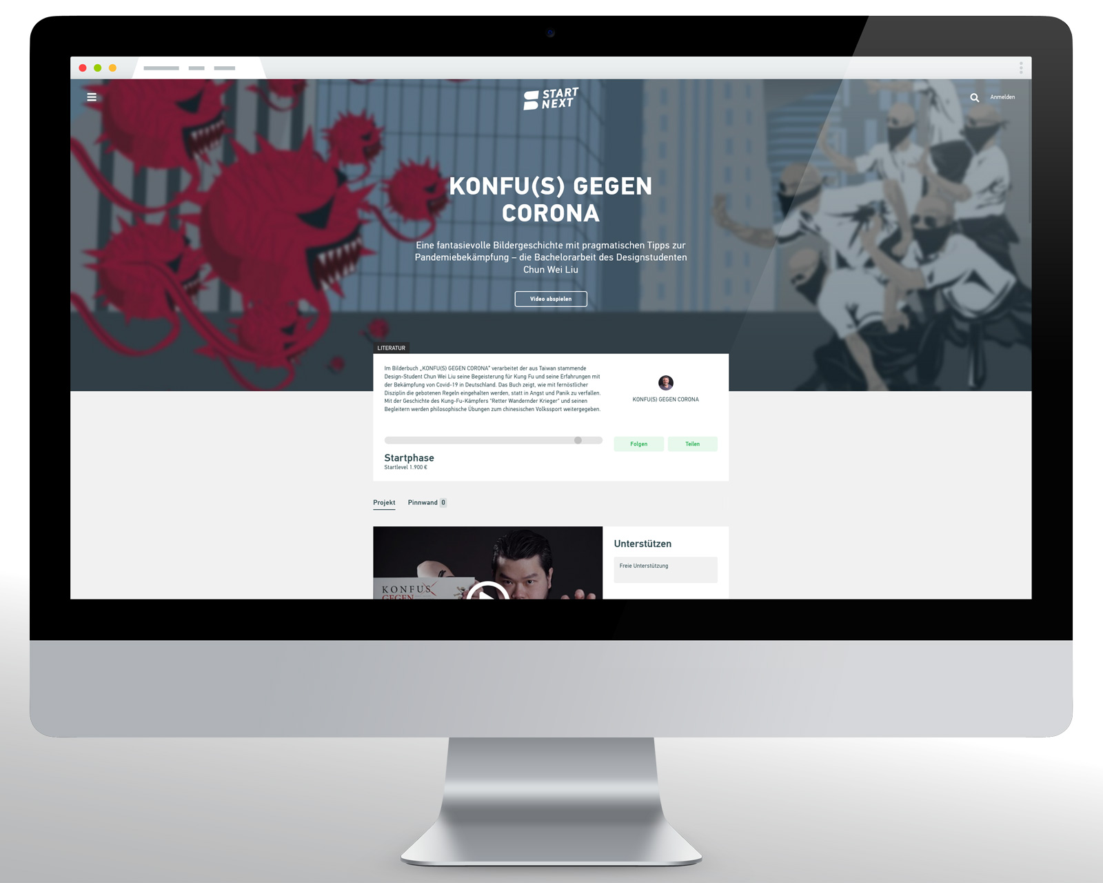 Startnext-Crowdfunding-Kampange Konfu(s) gegen Corona