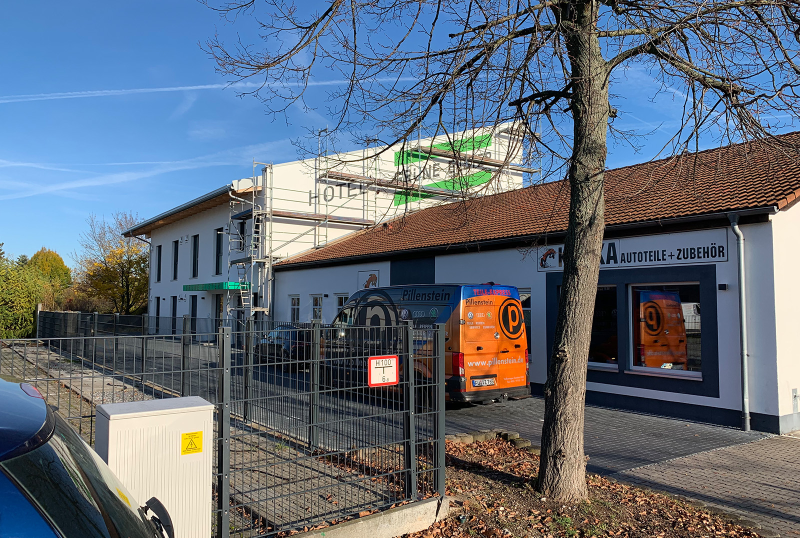 Fassade des Hotels Grüne Elster